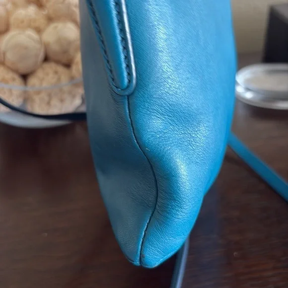Coach Crossbody Bag – Teal Leather - Picture 7 of 15